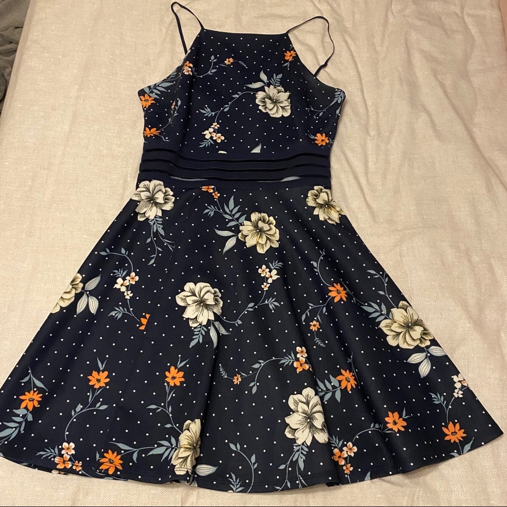 Jodie Kristopher navy flower dress
